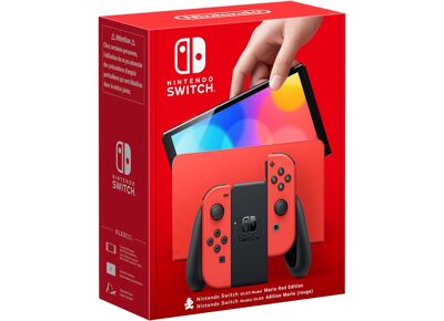 Image Console NINTENDO Switch (OLED) Rouge 64 Go + 2 Joy Con Rouge