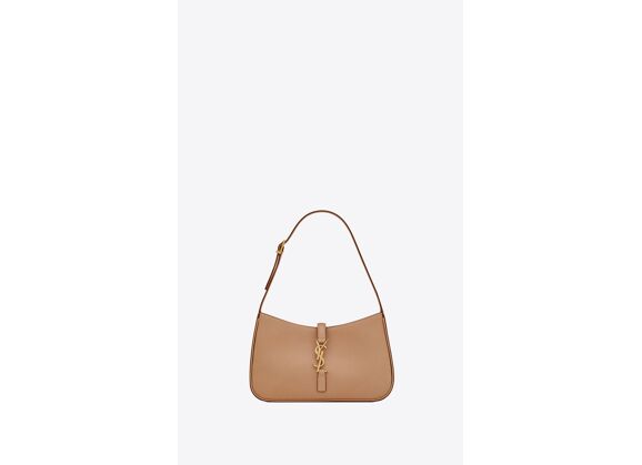 Image Sac à main SAINT LAURENT Le 5 à 7 Hobo Porté épaule Cuir Camel