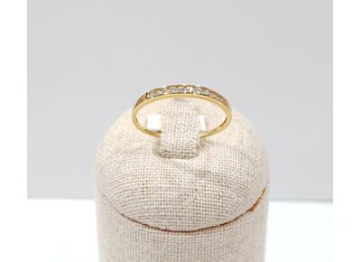 Image Bague Alliance Or jaune Diamants