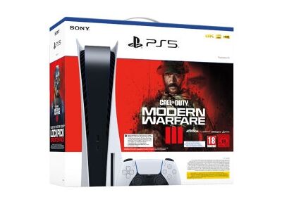 Image Console SONY PS5 Blanc 825 Go + 1 manette + Call of Duty Modern Warfare III