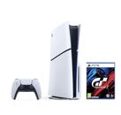 Image Console SONY PS5 Slim Blanc 1 To + 1 manette + Gran Turismo 7