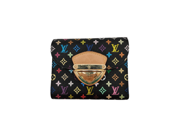 Image Portefeuille LOUIS VUITTON Joey Cuir Monogram noir