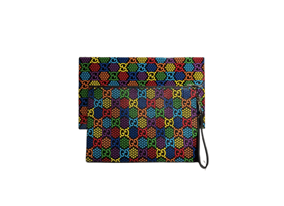 Image Sac à main GUCCI Psychédélique Suprême GG Pochette Cuir Monogram multicolore