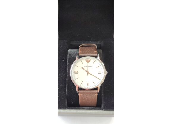 Image Montre Homme EMPORIO ARMANI AR-11173 Cuir Marron 43 mm
