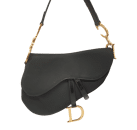 Image Sac à main DIOR Saddle Porté main Tissu Noir