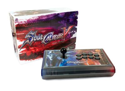 Image Acc. de jeux vidéo MADCATZ Joystick Sans fil Soul Calibur V FightStick Soul Edition Noir Xbox 360