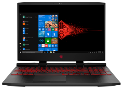 Image Ordinateurs portables HP OMEN 15-DC0035NF i7 8 Go RAM 1 To HDD 256 Go SSD 15.4