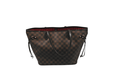 Image Sac à main LOUIS VUITTON Neverfull MM Porté épaule Toile enduite Damier marron