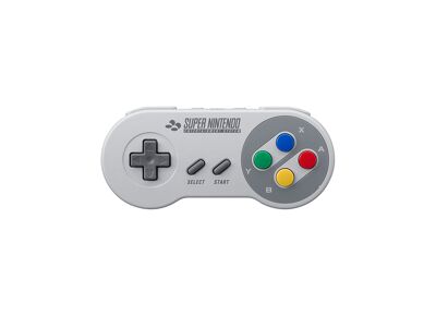Image Acc. de jeux vidéo NINTENDO Manette Sans fil Gris SNES Switch