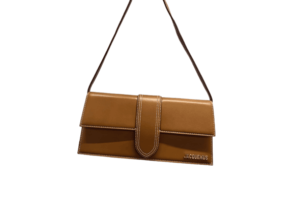 Image Sac à main JACQUEMUS Le Bambino Porté épaule Cuir Marron
