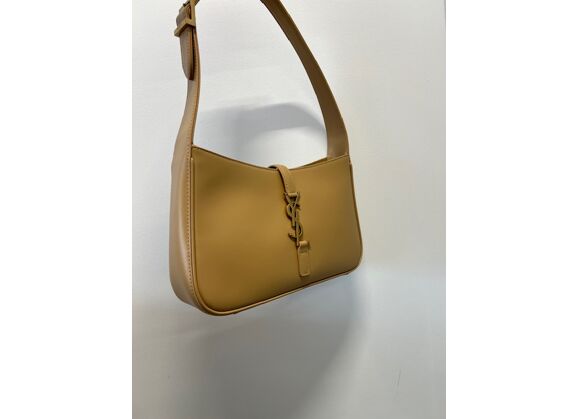 Image Sac à main SAINT LAURENT Le 5 à 7 Hobo Porté épaule Cuir Beige