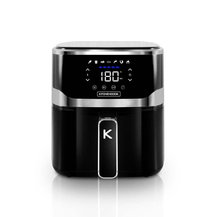 Friteuse Kitchencook FRY SMART 3.5L Avec Filtre à Huile - Thermostat 130-190°C, 2000W, Accessoires Lave-vaisselle