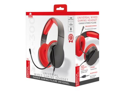Image Acc. de jeux vidéo FREAKS AND GEEKS Casque Filaire PX-300 Rouge Switch