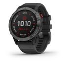 Image Montre connectée GARMIN Fenix 6x Silicone Sapphire Black 51 mm