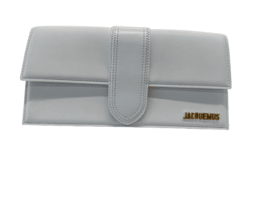 Image Sac à main JACQUEMUS Le Bambino Long Porté croisé Cuir Blanc