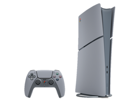 Image Console SONY PS5 Digtal Edition 30th Anniversary Gris 1 To + 1 manette