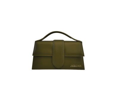 Image Sac à main JACQUEMUS Le Grand Bambino Porté épaule Cuir Vert