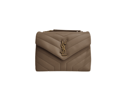 Image Sac à main SAINT LAURENT Loulou PM Porté épaule Cuir Gris