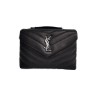 Image Sac à main SAINT LAURENT Loulou Small Porté épaule Cuir Noir