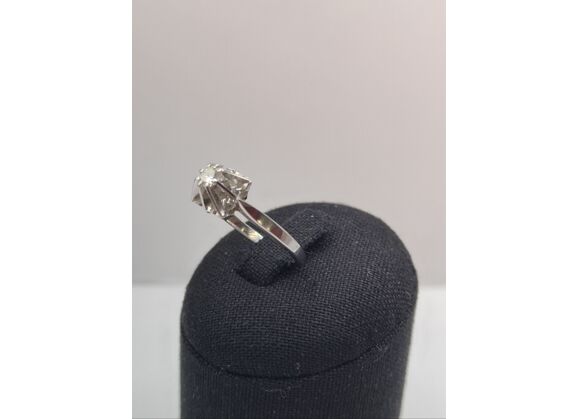 Image Bague Or blanc Diamant
