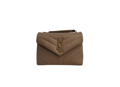 Image Sac à main SAINT LAURENT Loulou PM Porté épaule Cuir Beige