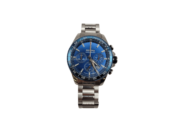 Image Montre Homme FESTINA F20560 Acier Argent 44 mm