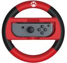 Image Acc. de jeux vidéo HORI Support Volant Joy-Con Mario Rouge Noir Switch