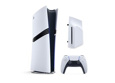 Image Console SONY PS5 Pro Blanc 2 To + 1 manette + Lecteur de disque