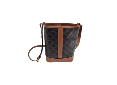 Image Sac à main CELINE Triomphe Porté épaule Cuir Marron