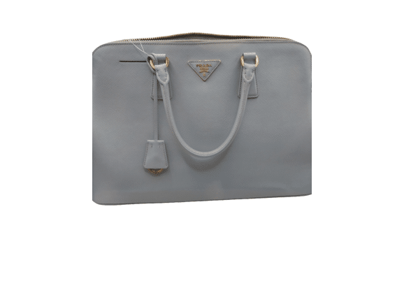 Image Sac à main PRADA MILANO Porté main Cuir Bleu ciel