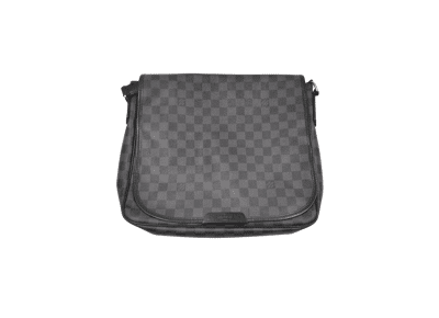 Image Sac à main LOUIS VUITTON Messenger PM Porté modèle Toile enduite Damier graphite