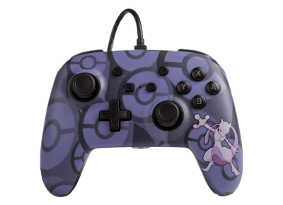 Image Acc. de jeux vidéo POWERA Manette Filaire Violet Mewtwo Switch