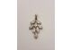 Image Pendentif Or blanc Oxydes de zirconium