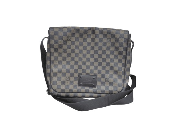 Image Sac à main LOUIS VUITTON Messenger Brooklyn Porté croisé Toile enduite Damier ébène