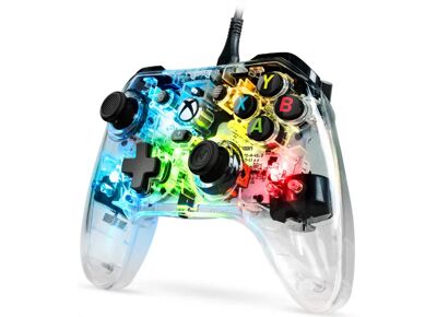 Image Acc. de jeux vidéo EVOL-X Manette Filaire Pro-Light Transparent Xbox One