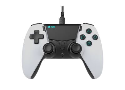 Image Acc. de jeux vidéo FREAK AND GEEK Manette Filaire Blanc Noir PS5