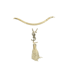 Image Sac à main SAINT LAURENT Kate Tassel Porté épaule Cuir grainé Noir