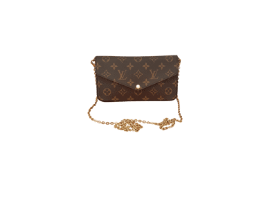 Image Sac à main LOUIS VUITTON Félicie Porté croisé Toile enduite Monogram marron