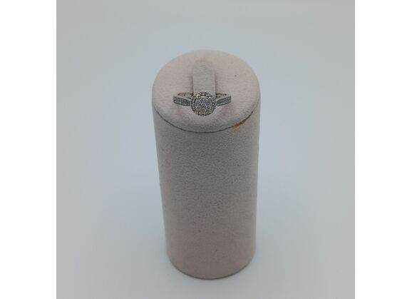 Image Bague Or blanc Diamant