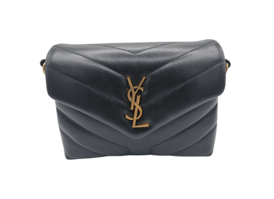 Image Sac à main YVES SAINT LAURENT Loulou Toy Porté épaule Cuir de veau Noir