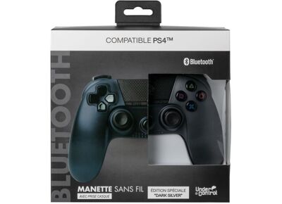 Image Acc. de jeux vidéo UNDER CONTROL Manette Sans fil Argent PS4