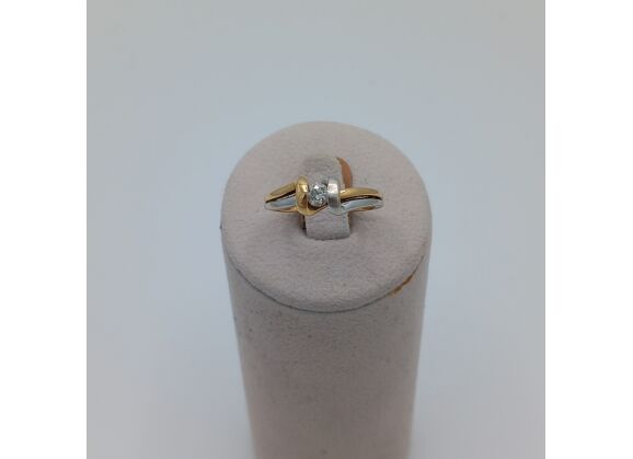 Image Bague Or jaune Diamant Sans