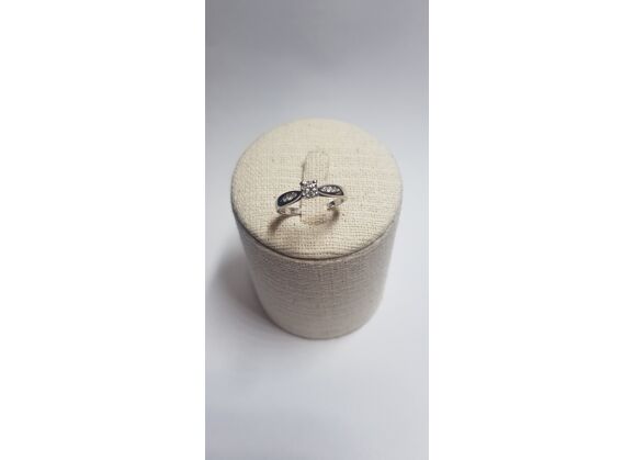 Image Bague Or blanc Diamant Diamant