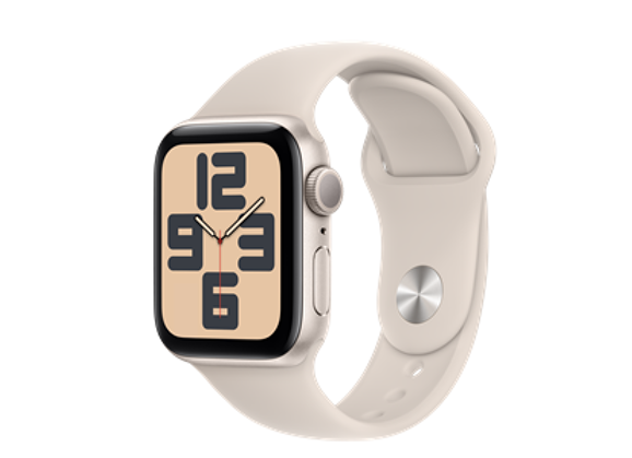 Image Montre connectée APPLE Watch Series 9 Caoutchouc Starlight 41 mm