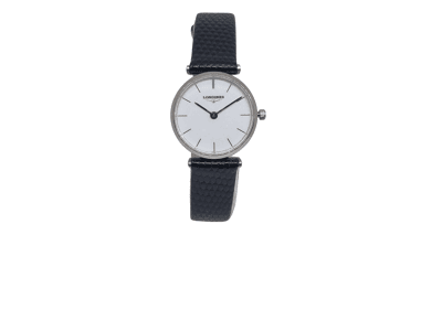 Image Montre Femme LONGINES La grande classique Cuir Noir 24 mm
