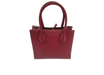 Image Sac à main MICHAEL KORS Mercer Porté croisé Cuir Bordeaux