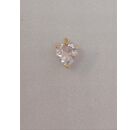 Image Pendentif Or jaune Pierre blanche Sans