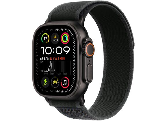 Image Montre connectée APPLE Watch Ultra 2 Trail Loop Tissu Carbone 49 mm Cellular