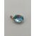 Image Pendentif Or jaune Pierre bleue Sans