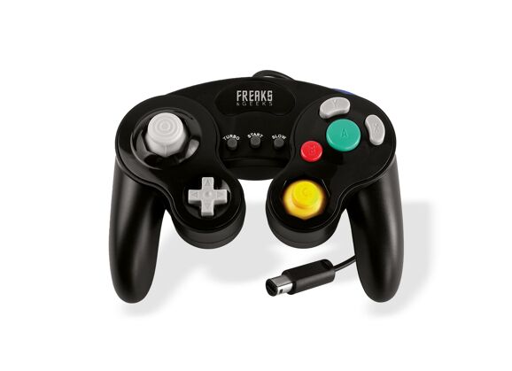 Image Acc. de jeux vidéo FREAKS AND GEEKS Manette Filaire Noir Game Cube